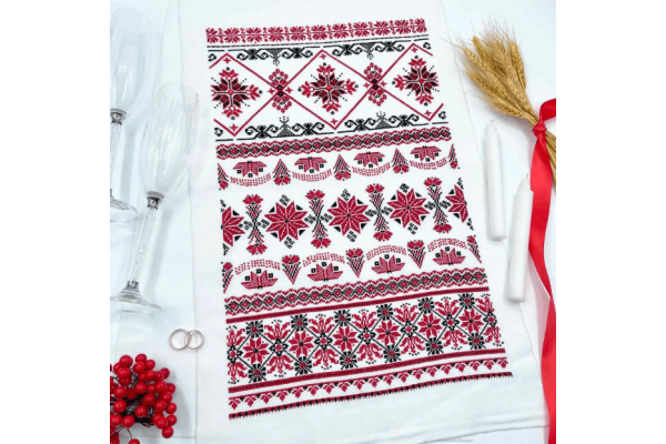 Набір для вишивання нитками весільного рушника VRM_002_R